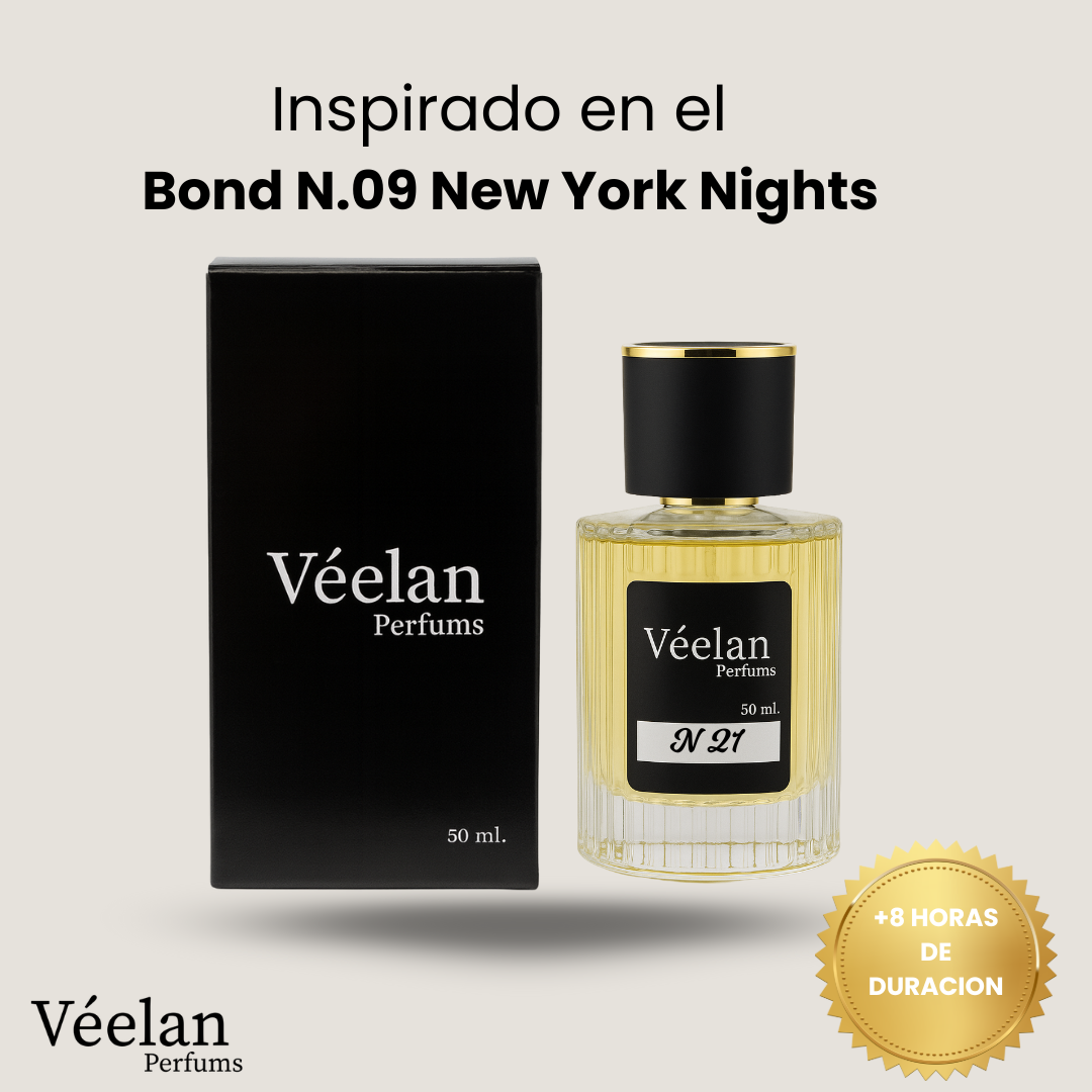 Véelan N 21 (Inspirado en el Bond N.09 New York Nights)