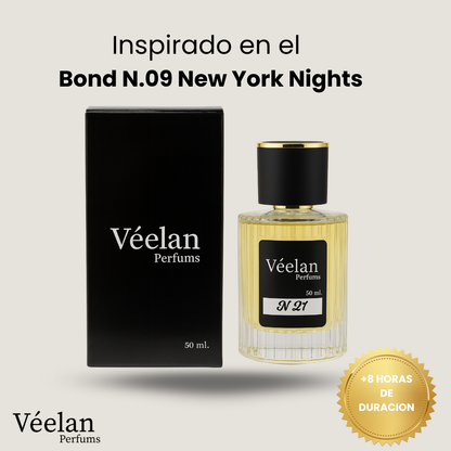 Véelan N 21 (Inspirado en el Bond N.09 New York Nights)