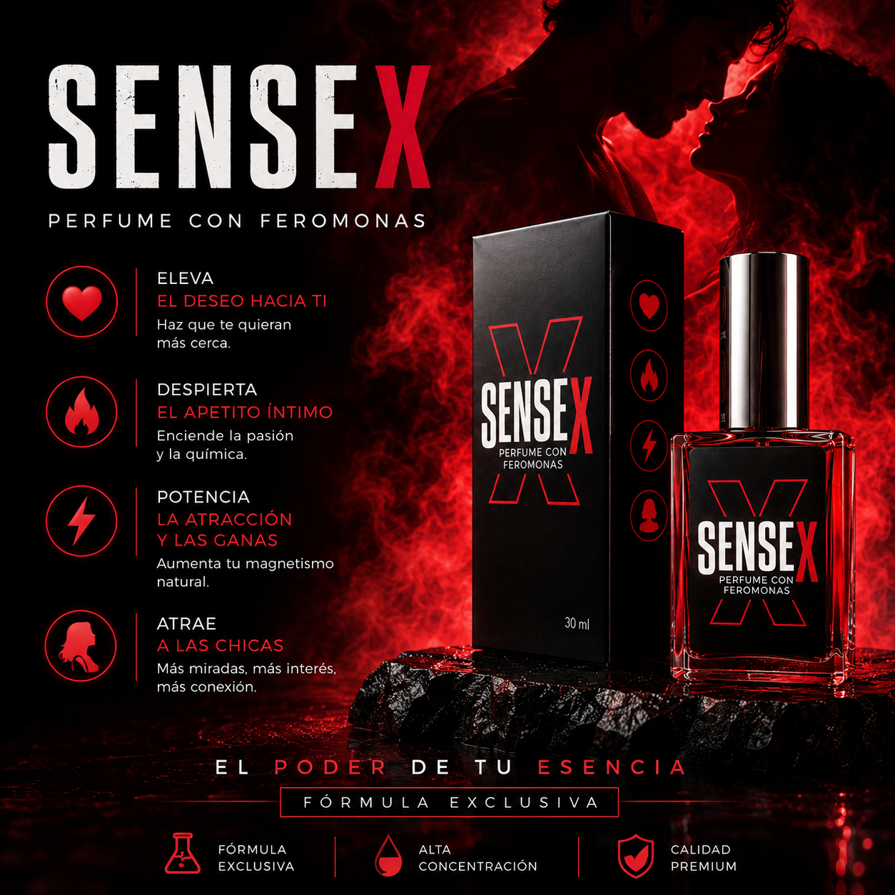 SenseX ® - Perfume Con Feromonas Para Men